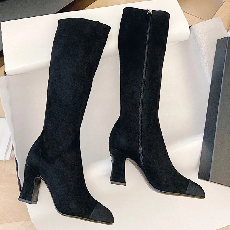 Winter Knee High Boots Women Square Heels Shoes For Female Vintage Brand Desgin Boots Fashion Women's Ankle Boots Retro
Winter Knee High Boots Women Square Heels Shoes For Female Vintage Brand Desgin Boots Fashion Women's Ankle Boots Retro