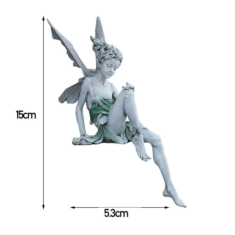 1pc Tudor And Turek Resin Sitting Fairy Statue Garden Ornament Porch Sculpture Yard Craft Landscaping For Home Garden Decoration
1pc Tudor And Turek Resin Sitting Fairy Statue Garden Ornament Porch Sculpture Yard Craft Landscaping For Home Garden Decoration