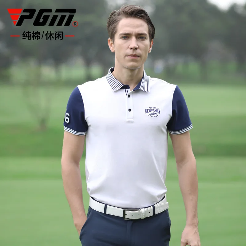 2020 PGM golf apparel men's Button Collar short-sleeved t-shirt golf leisure cotton Breathable Quick Dry Sporty Golf Shirt tops
2020 PGM golf apparel men's Button Collar short-sleeved t-shirt golf leisure cotton Breathable Quick Dry Sporty Golf Shirt tops