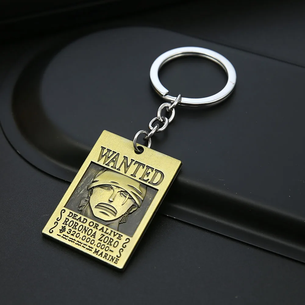 Anime One Piece Keychain Zoro Wanted Keychains Charm Pendant Keyring Holder Chaveiro Gift Men Women
Anime One Piece Keychain Zoro Wanted Keychains Charm Pendant Keyring Holder Chaveiro Gift Men Women