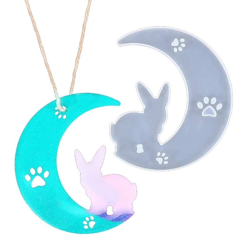 DIY Crafts Jewelry Making Crystal Epoxy Resin Mold Moon Pendant Silicone Mould T84A
DIY Crafts Jewelry Making Crystal Epoxy Resin Mold Moon Pendant Silicone Mould T84A