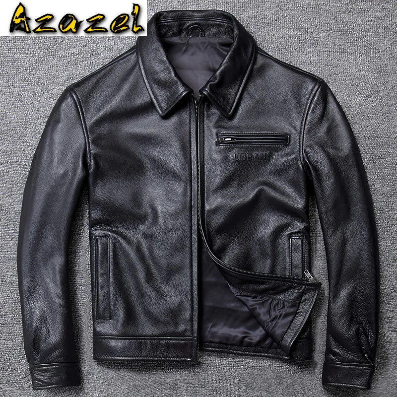 Мужская кожаная куртка Azazel, мотоциклетная куртка из натуральной телячьей кожи, 19-A005 KJ4232, 2020
Мужская кожаная куртка Azazel, мотоциклетная куртка из натуральной телячьей кожи, 19-A005 KJ4232, 2020