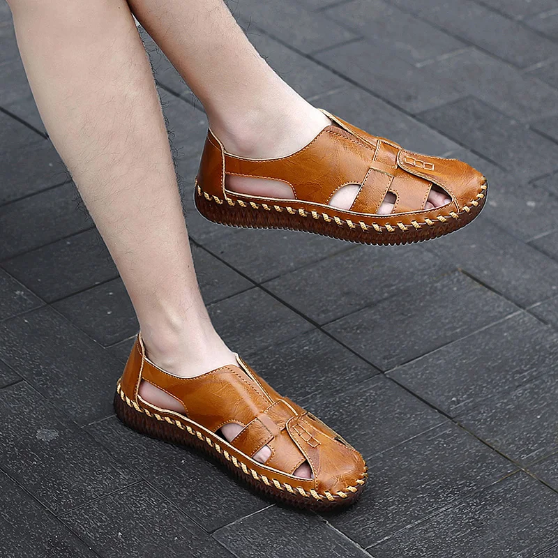 Sandals Man Summer Sandals Men Sandalias Playa Hombre Leather Fashion Mujer Sandal Shoes Men's Beach Slippers Man Flip Flops
Sandals Man Summer Sandals Men Sandalias Playa Hombre Leather Fashion Mujer Sandal Shoes Men's Beach Slippers Man Flip Flops