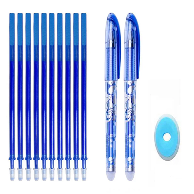 Erasable Pen Set Washable handle Blue Black Color Ink Writing Ballpoint Pens for School Office Stationery Supplies Exam Spare 
Erasable Pen Set Washable handle Blue Black Color Ink Writing Ballpoint Pens for School Office Stationery Supplies Exam Spare