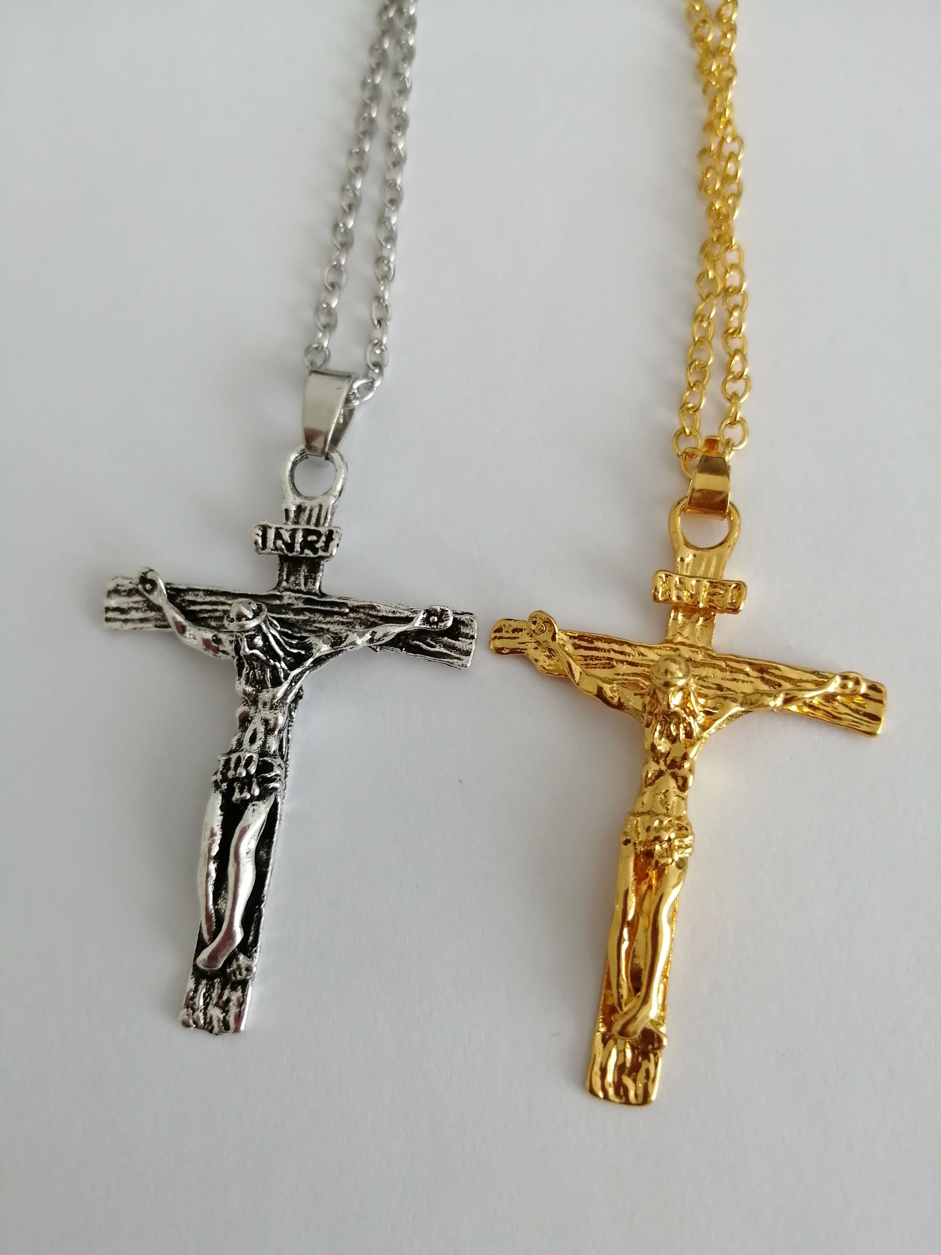 Христианские ювелирные изделия подарки винтажное крестиковое распятие INRI Jesus Piece