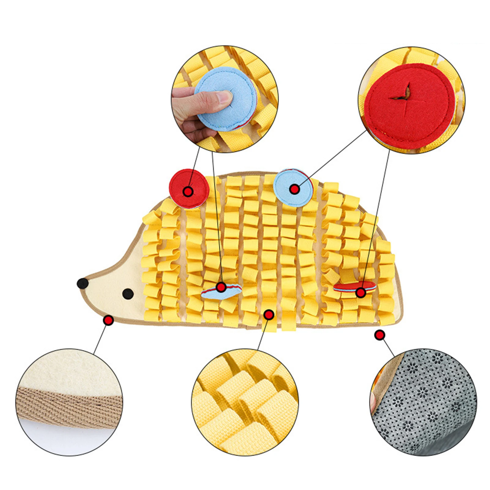 Wholesale Pet Snuffle Mat Dog Slow Feeder Mats Food Foraging Dispensing Mat Pet Sniffing Training Blanket Relieve Stress Mat
Wholesale Pet Snuffle Mat Dog Slow Feeder Mats Food Foraging Dispensing Mat Pet Sniffing Training Blanket Relieve Stress Mat