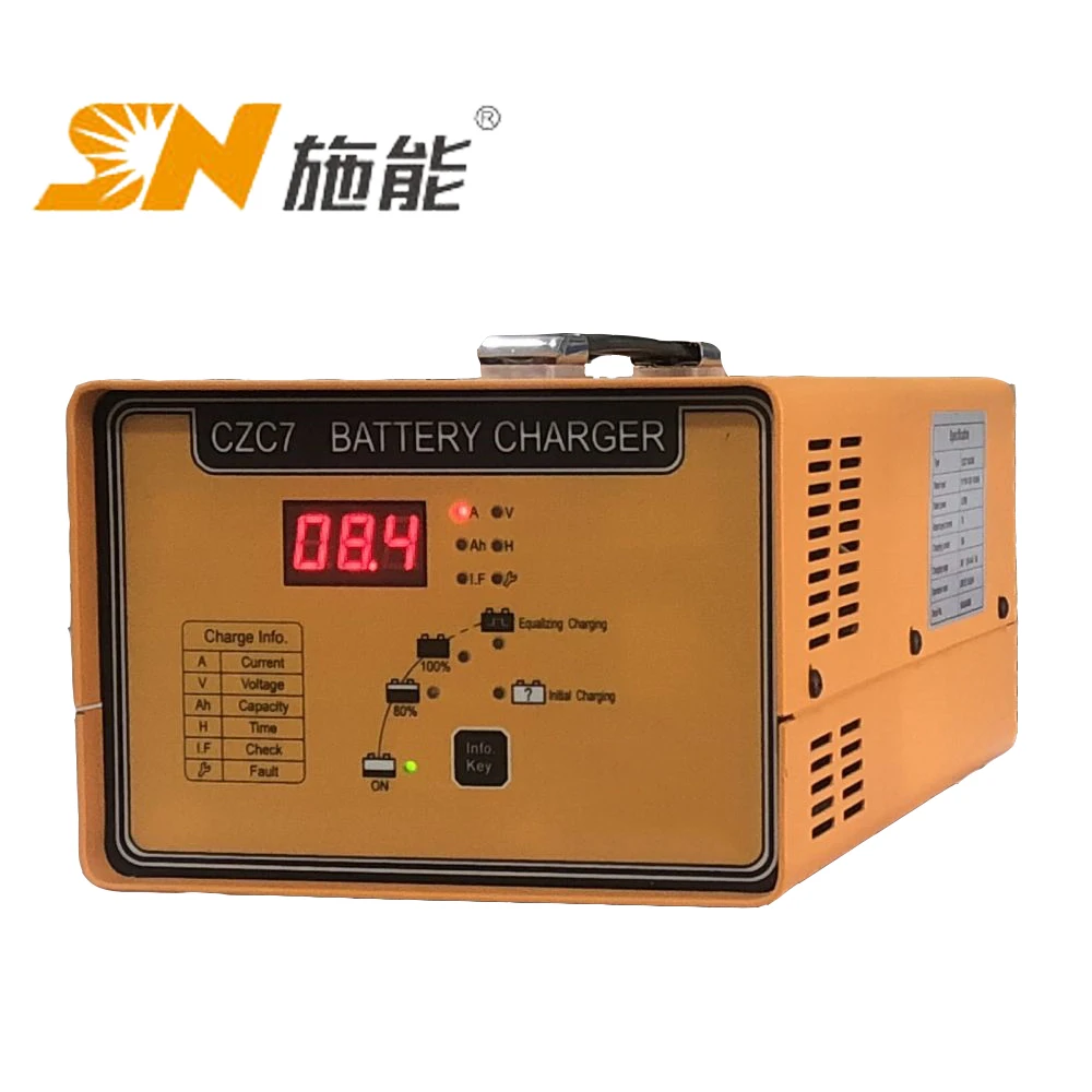 24V 35amp portable DC lead acid smart battery charger for ev, electric pallet truck, golf cart
24V 35amp portable DC lead acid smart battery charger for ev, electric pallet truck, golf cart