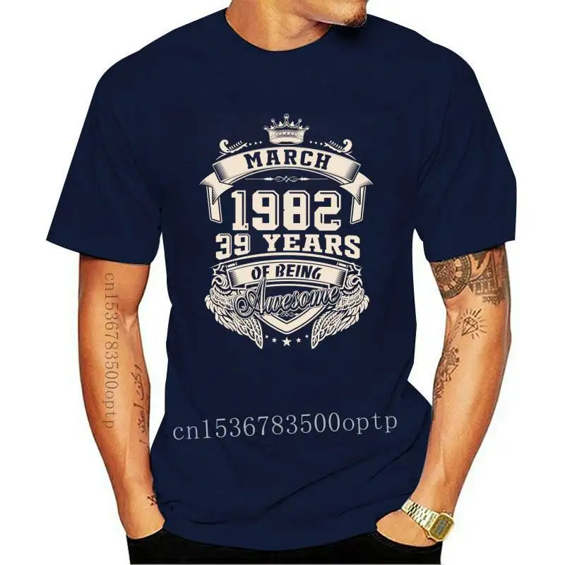 Custom Logo Born In March 1982 39 Years Of Being Awesome T Shirt Oversize Cotton Crewneck Custom Short Sleeve T Shirt Men
Custom Logo Born In March 1982 39 Years Of Being Awesome T Shirt Oversize Cotton Crewneck Custom Short Sleeve T Shirt Men