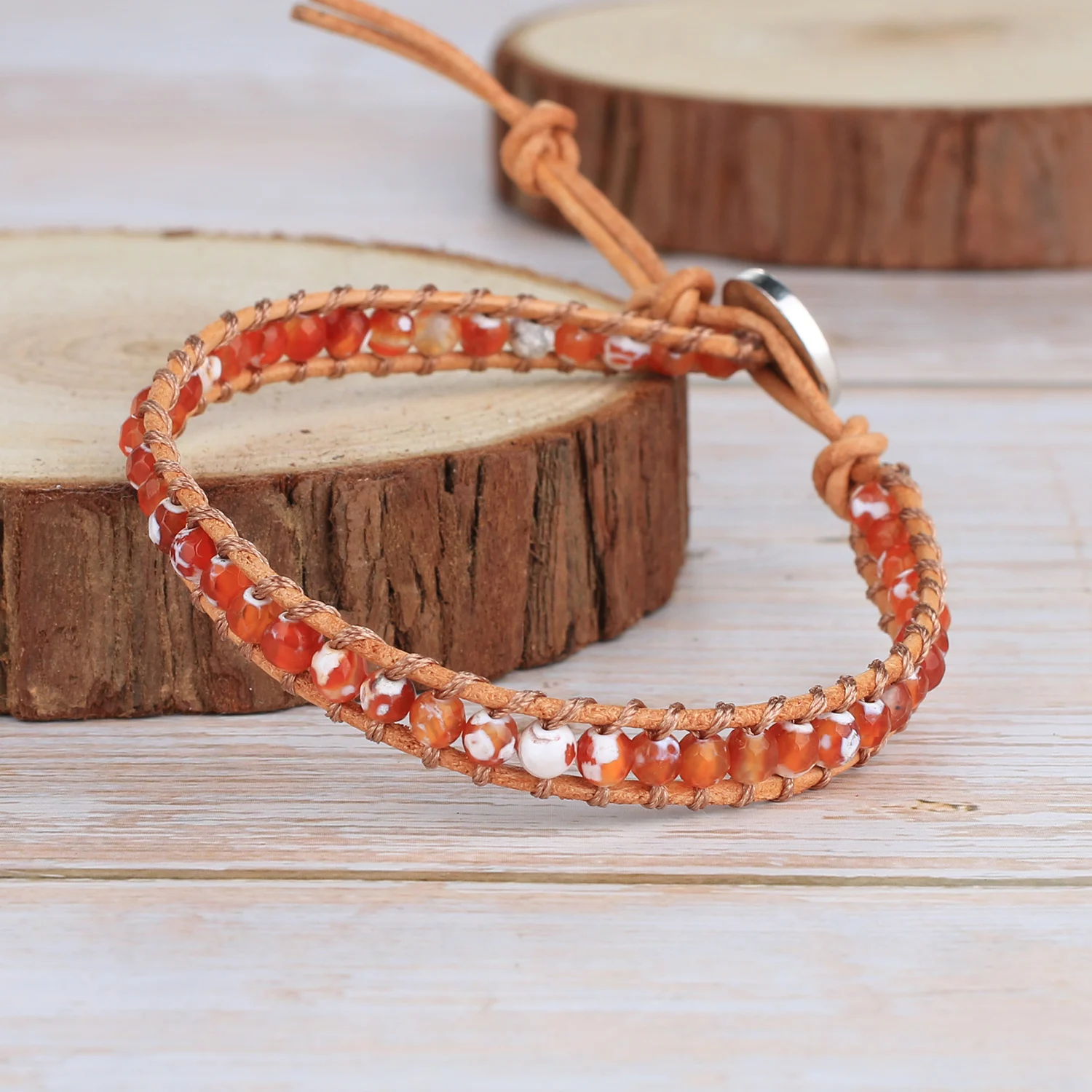 KELITCH Cloudy Natural Crystal Beaded Wristband Women Bracelets Handmade Minimalist Casual Men Leather Wrap Bangles Jewelry
KELITCH Cloudy Natural Crystal Beaded Wristband Women Bracelets Handmade Minimalist Casual Men Leather Wrap Bangles Jewelry