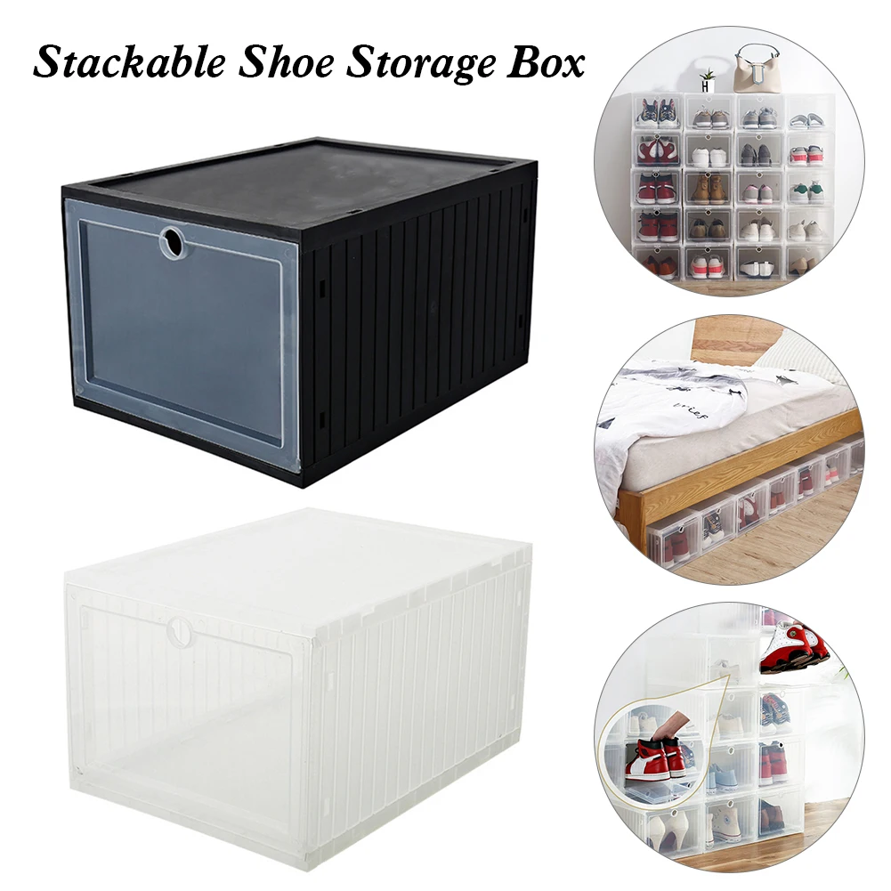 1Pcs Stackable Shoe Storage Box Clear Plastic Shoe Organizer Drawer Type Sneaker Shoes Container Shoes Organizer Wholesale Ship
1Pcs Stackable Shoe Storage Box Clear Plastic Shoe Organizer Drawer Type Sneaker Shoes Container Shoes Organizer Wholesale Ship