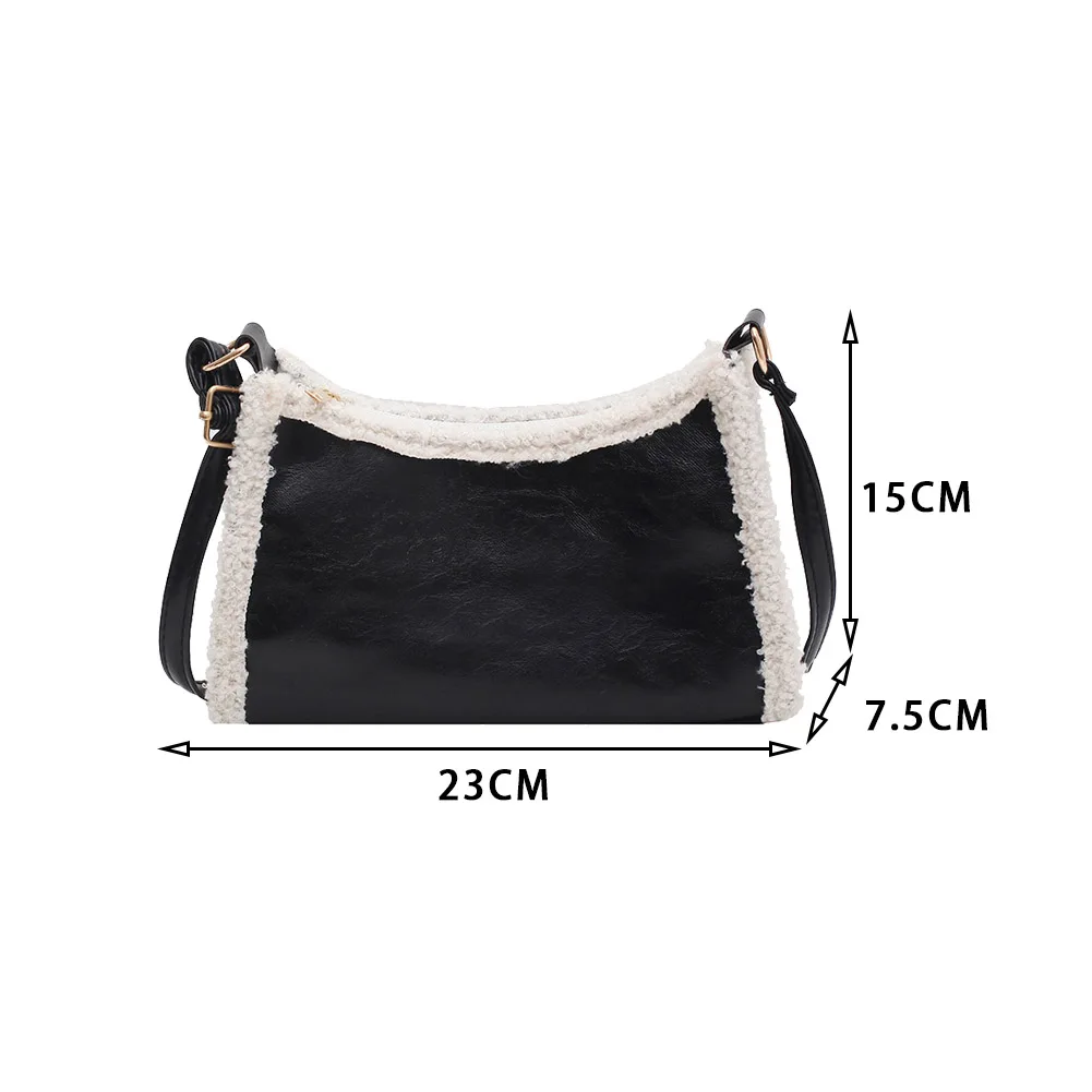 Portable Women Messenger Shoulder Bags Winter Autumn Splicing Fleece PU Leather Totes Travel Simple Envelope Crossbody Handbags
Portable Women Messenger Shoulder Bags Winter Autumn Splicing Fleece PU Leather Totes Travel Simple Envelope Crossbody Handbags