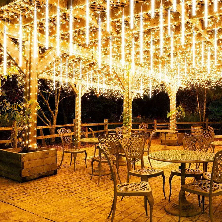 30CM 50CM Meteor Shower Rain Fairy Light 8 Tubw Raindrop Falling String Light Waterproof Christmas Garden Tree Cascading Light
30CM 50CM Meteor Shower Rain Fairy Light 8 Tubw Raindrop Falling String Light Waterproof Christmas Garden Tree Cascading Light