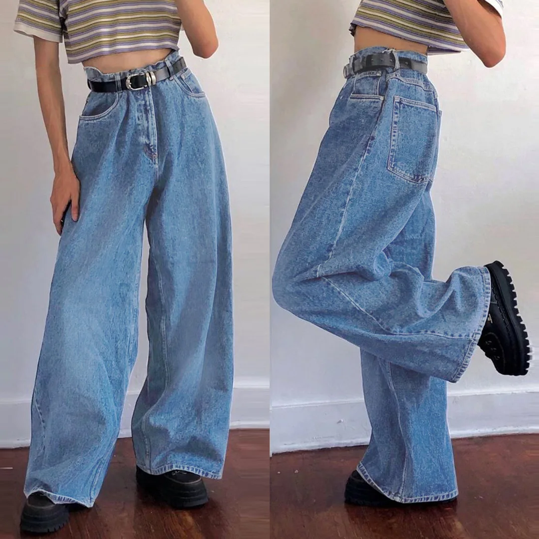 2021 Office Lady High Waist Loose Women Denim Jeans Streetwear Vintage Long Wide Leg Jeans Harem Pants Female
2021 Office Lady High Waist Loose Women Denim Jeans Streetwear Vintage Long Wide Leg Jeans Harem Pants Female
