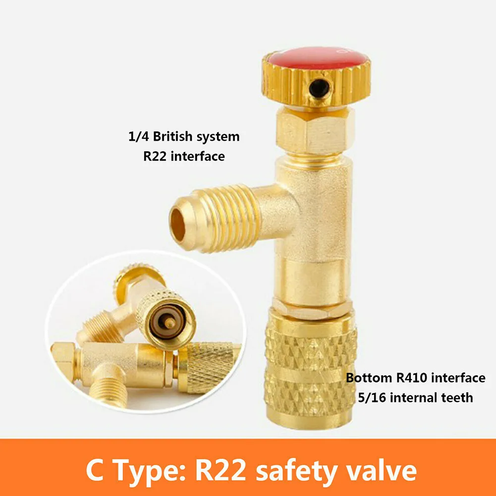 R22 R410A Air Conditioning Refrigeration Charging Adapter For 1/4\" Safety Valve Refrigeration Charging Air Conditioning Adapter
R22 R410A Air Conditioning Refrigeration Charging Adapter For 1/4\" Safety Valve Refrigeration Charging Air Conditioning Adapter