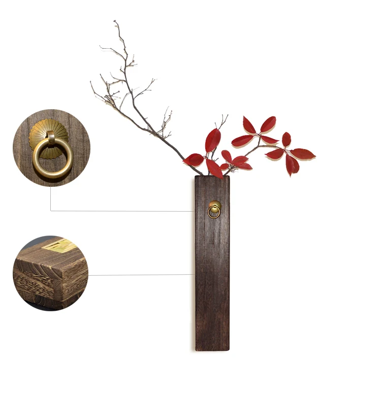 Деревянная ваза GIEMZA украшение для чайной комнаты настенная скандинавский декор