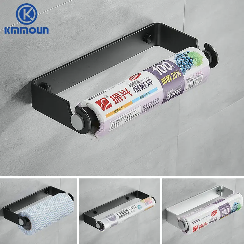 Black / Silver Kitchen Plastic Wrap Storage Rack Roll Paper Holder Towel Shelf Rag Rack Space Aluminum Kmmoun
Black / Silver Kitchen Plastic Wrap Storage Rack Roll Paper Holder Towel Shelf Rag Rack Space Aluminum Kmmoun