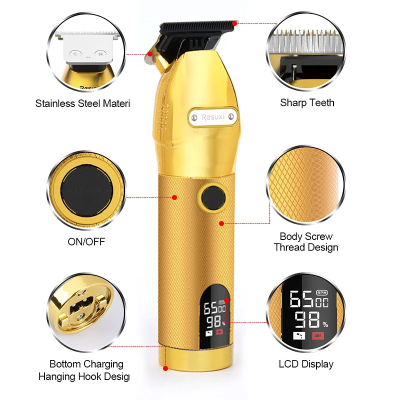 Electric Hair Clipper Rechargeable Shaver Beard trimmer Professional Hair Trimmer Cordless Men Hair Cutting Machine Beard razor
Electric Hair Clipper Rechargeable Shaver Beard trimmer Professional Hair Trimmer Cordless Men Hair Cutting Machine Beard razor