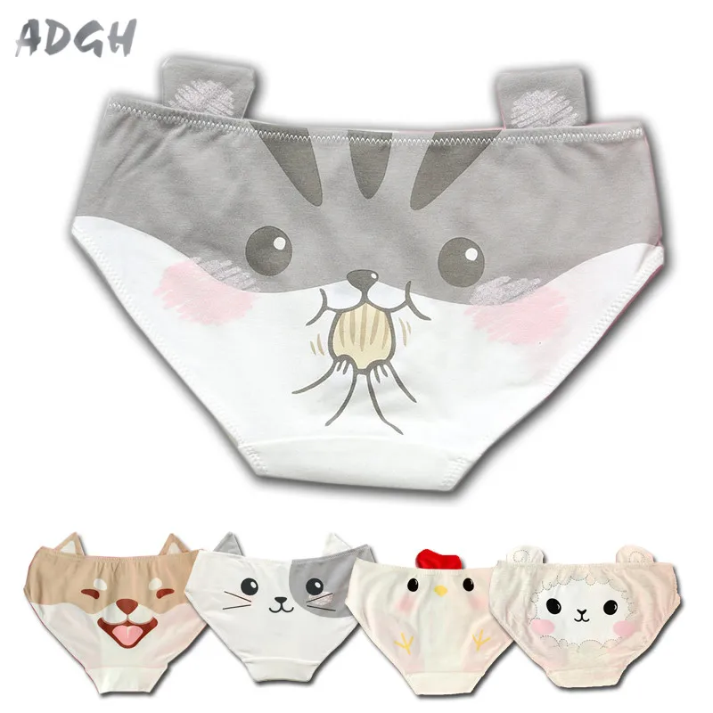 Womens' 3D Animal Print Cute Underwear Briefs Lolita Girls Doge Cat Chicken Hamster Ears Underwear Cotton Underpants Cosplay
Womens' 3D Animal Print Cute Underwear Briefs Lolita Girls Doge Cat Chicken Hamster Ears Underwear Cotton Underpants Cosplay