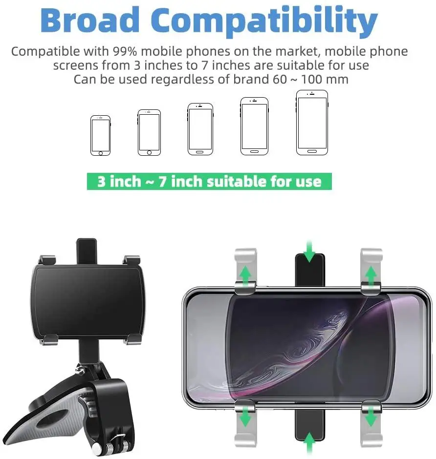 Car Vent Multi-functional Mobile Phone Holder Car Air Outlet Holder Interior Dashboard Rearview Mirror Car Navigation Support
Car Vent Multi-functional Mobile Phone Holder Car Air Outlet Holder Interior Dashboard Rearview Mirror Car Navigation Support