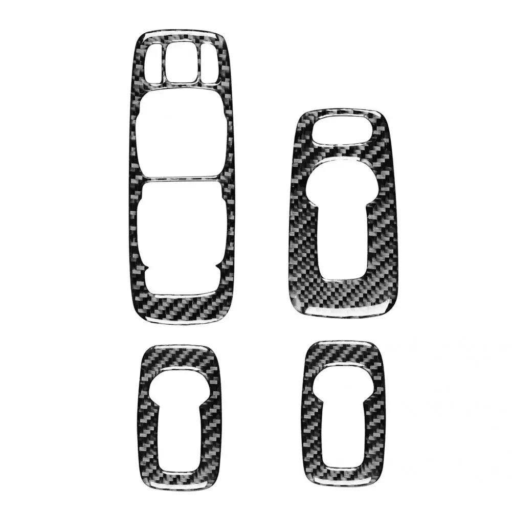 Epoxy Coating 4Pcs/Set Exquisite Carbon Fiber Window Switch Cover Carbon Fiber Window Button Trim Protective
Epoxy Coating 4Pcs/Set Exquisite Carbon Fiber Window Switch Cover Carbon Fiber Window Button Trim Protective