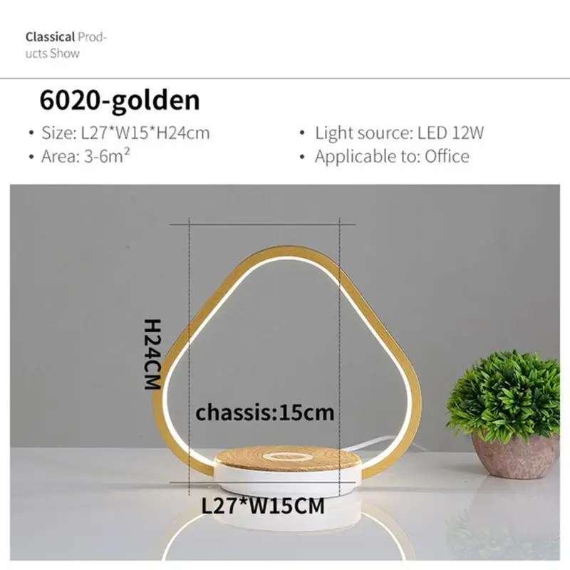 Modern led table lamp for bedroom cell phone wireless charging bedside night lights living room foldable desk lamps decor | Электроника