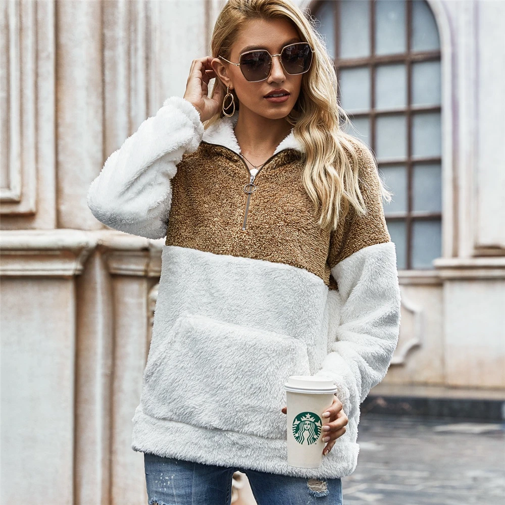 Women Soft Plush Hoddies Tie-dye Stitching Hedging Loose Jacket Autumn Winter Fashion Warm Leopard Print Seater Coat Women Top
Women Soft Plush Hoddies Tie-dye Stitching Hedging Loose Jacket Autumn Winter Fashion Warm Leopard Print Seater Coat Women Top