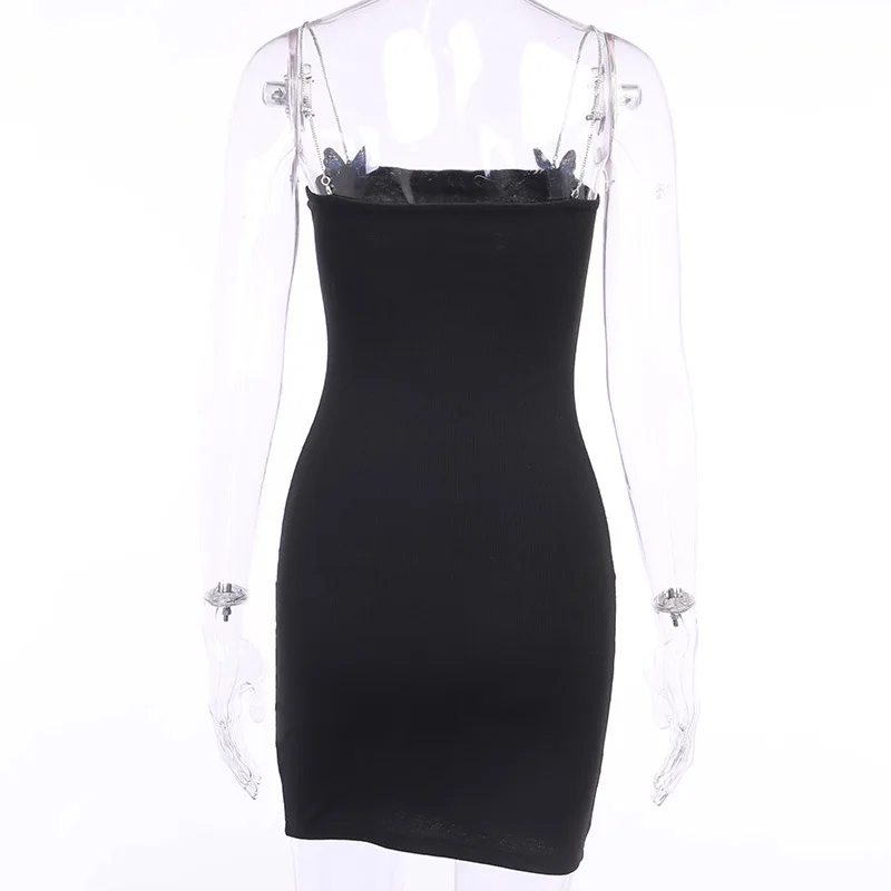 Dark Gothic Sexy High Waist Slim Butterfly Embroidery Letter Printed Spaghetti Strap Dresses Women Female Bandage Mini Dress
Dark Gothic Sexy High Waist Slim Butterfly Embroidery Letter Printed Spaghetti Strap Dresses Women Female Bandage Mini Dress