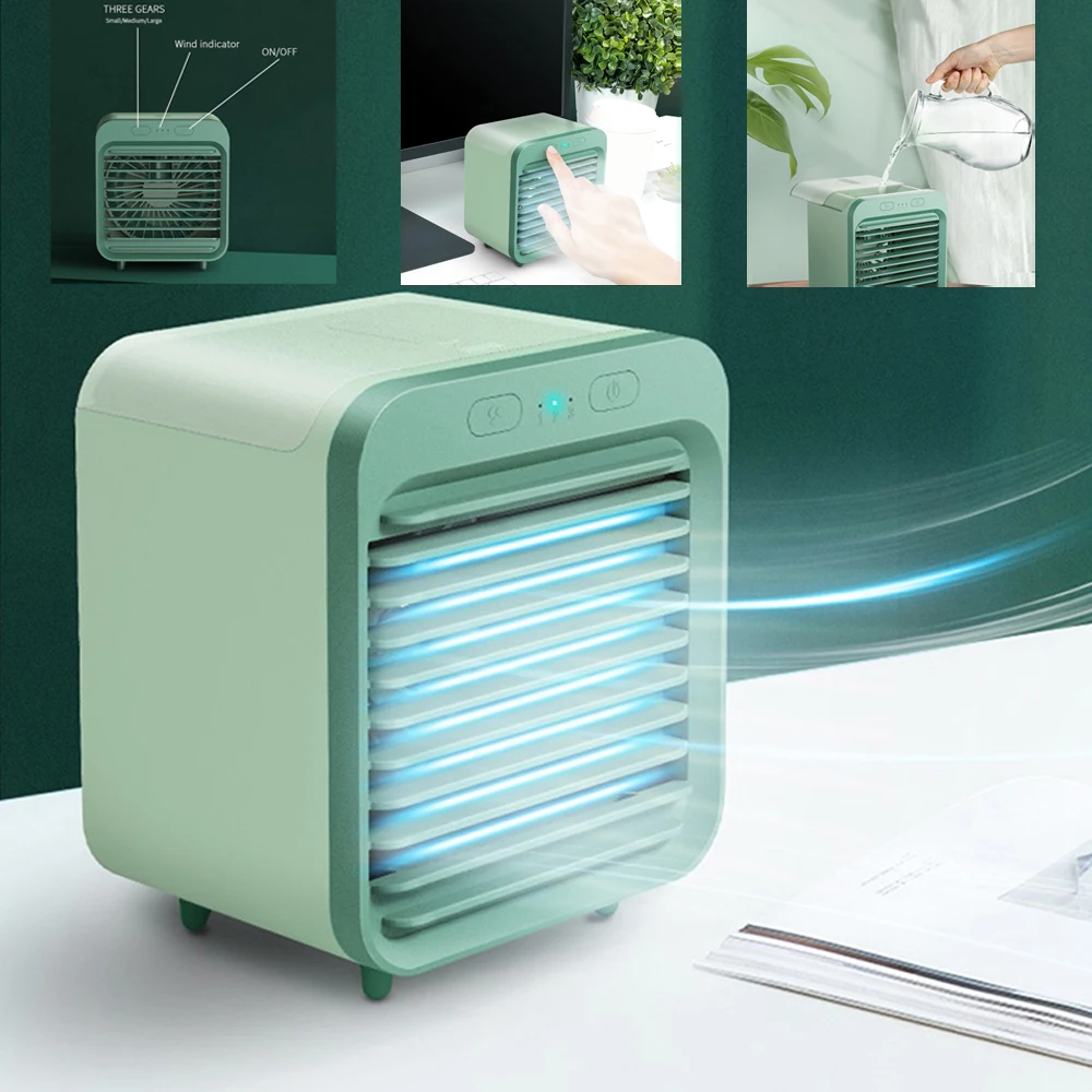 2021 New Mini USB Portable Air Cooler Fan Air Conditioner Light Desktop Air Cooling Fan Humidifier Purifier For Office FAN15
2021 New Mini USB Portable Air Cooler Fan Air Conditioner Light Desktop Air Cooling Fan Humidifier Purifier For Office FAN15