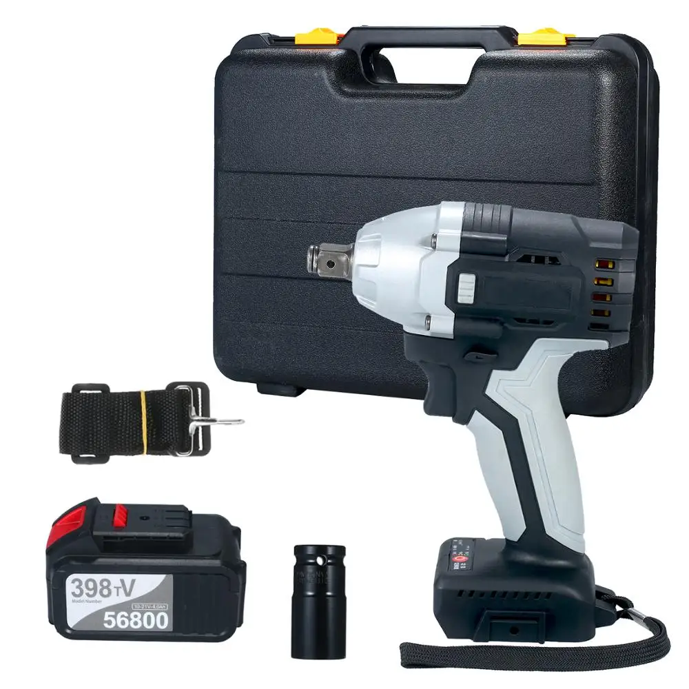 Brushless Impact Wrench Cordless Electric Impact Wrench with 1/2in Chuck 980 Torque 2pcs 4.0A Battery with Driver Impact Sockets
Brushless Impact Wrench Cordless Electric Impact Wrench with 1/2in Chuck 980 Torque 2pcs 4.0A Battery with Driver Impact Sockets