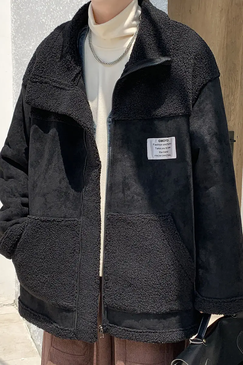 2020 Winter New Youth Popular Men's Solid Color Suede Stitching Lamb Wool Loose Cotton Coat Fashion Casual Plus Size Top
2020 Winter New Youth Popular Men's Solid Color Suede Stitching Lamb Wool Loose Cotton Coat Fashion Casual Plus Size Top