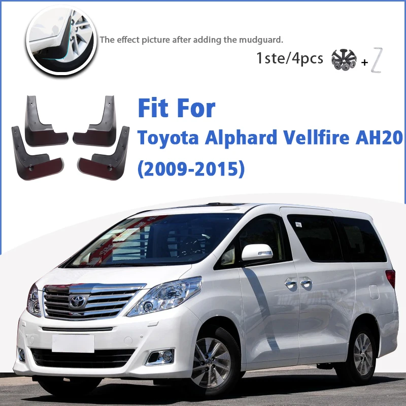 Mudguard For Toyota Alphard Vellfire AH20 2009-2015 Front Rear 4pcs Mudflaps Mudguards Car Accessories Auto Styline Splash Guard
Mudguard For Toyota Alphard Vellfire AH20 2009-2015 Front Rear 4pcs Mudflaps Mudguards Car Accessories Auto Styline Splash Guard