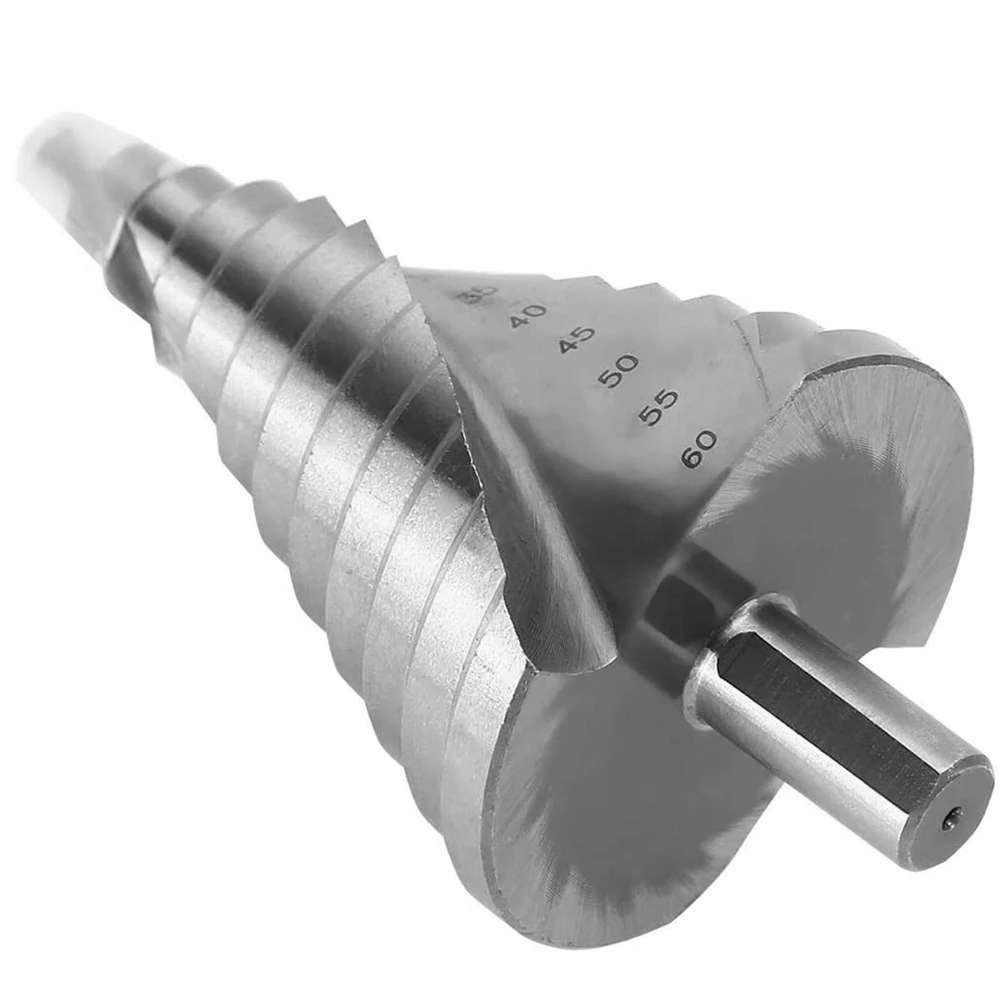 1pcs 6-60MM Spiral Groove Step Drill Pagoda Drill Hexagon Screw Drill HSS Power Tools Spiral Grooved Metal Steel Step Drill Bit
1pcs 6-60MM Spiral Groove Step Drill Pagoda Drill Hexagon Screw Drill HSS Power Tools Spiral Grooved Metal Steel Step Drill Bit