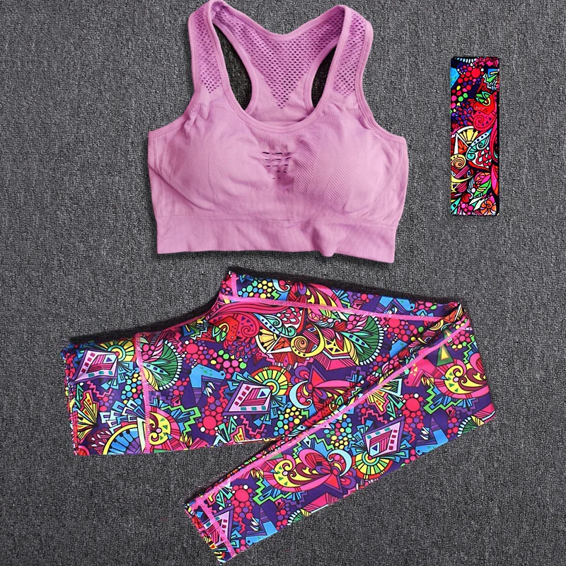 Women Tracksuit Sportswear Yoga Suits Outdoor Running Workout Fitness Top Bra Sport Leggings Sets Lady Gym Clothes Free headband
Women Tracksuit Sportswear Yoga Suits Outdoor Running Workout Fitness Top Bra Sport Leggings Sets Lady Gym Clothes Free headband