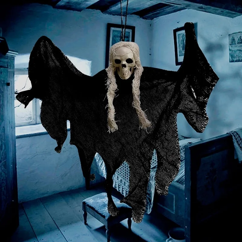 Halloween Hanging Skull Head Ghost Haunted House Escape Horror Props Ornament Halloween Party Decorations for Home Terror Scary
Halloween Hanging Skull Head Ghost Haunted House Escape Horror Props Ornament Halloween Party Decorations for Home Terror Scary