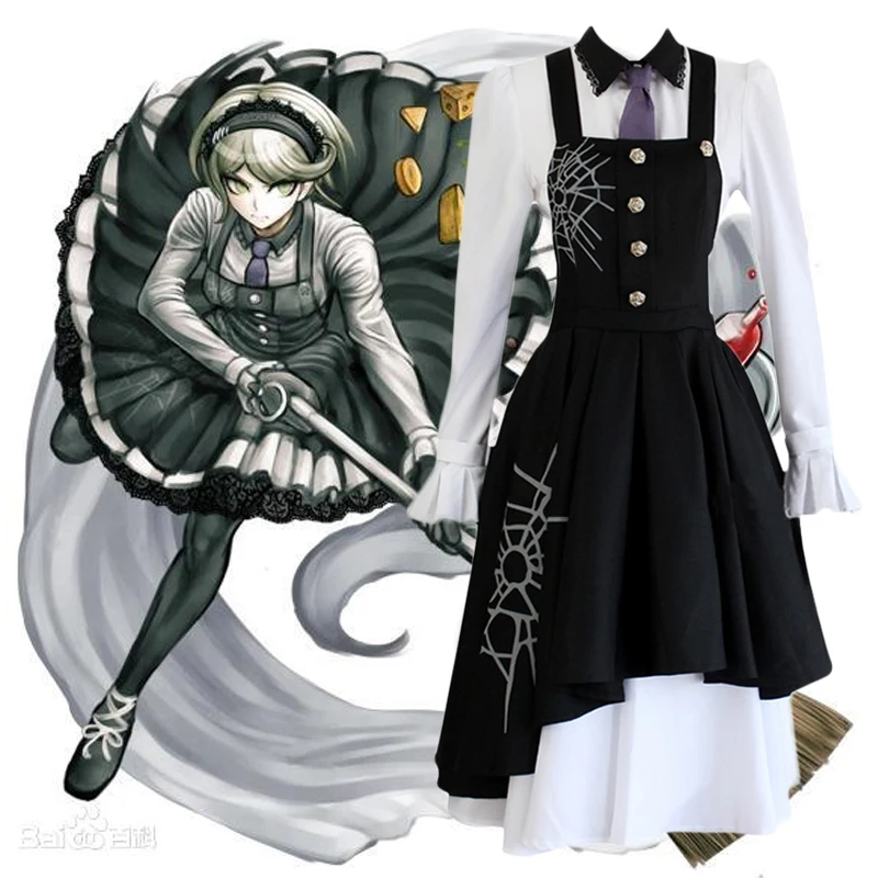 

New Anime Danganronpa V3: Killing Harmony Kirumi Tojo Cosplay Costume Halloween Carnival Maid Dress JK School Uniform C180K242
