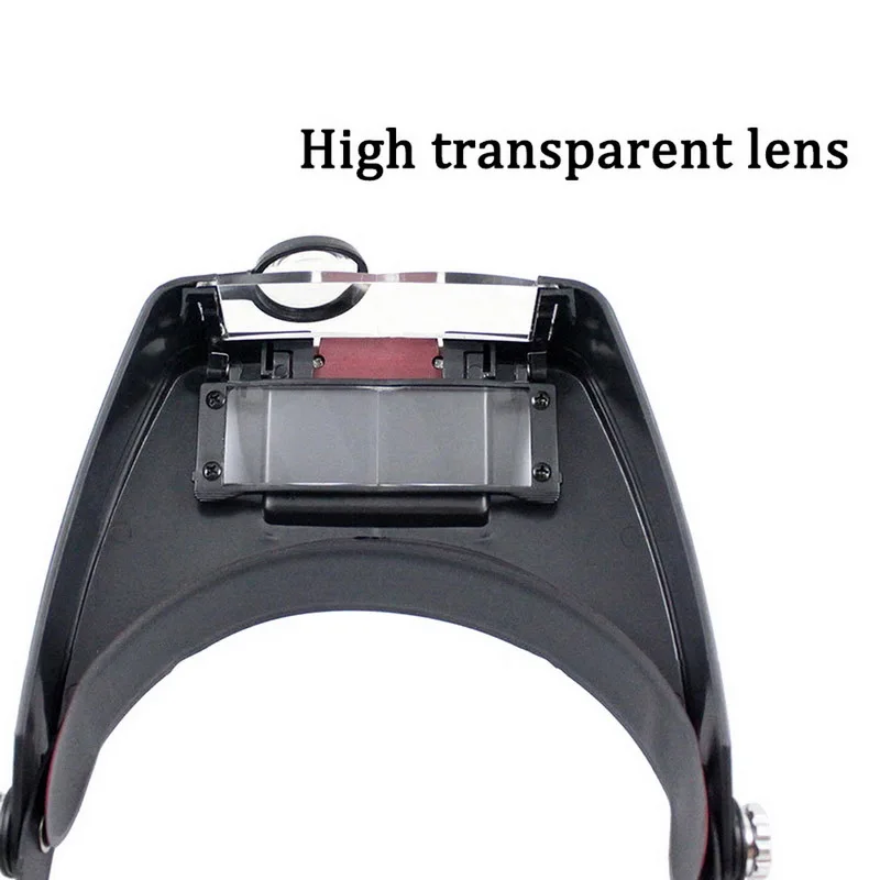 Head Wear Magnifier Adjustable Size Headband Magnifying Lenses Repair Work Light High Transparency Lenses LED Light Head Lamp 
Head Wear Magnifier Adjustable Size Headband Magnifying Lenses Repair Work Light High Transparency Lenses LED Light Head Lamp