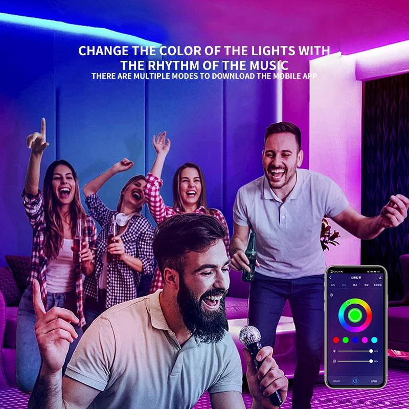 NEW WIFI LED Strip Light RGB 5050 Flexible Ribbon Fita RGB Led Lights Tape Diode 10M-5M DC 12V and WIFI Controller
NEW WIFI LED Strip Light RGB 5050 Flexible Ribbon Fita RGB Led Lights Tape Diode 10M-5M DC 12V and WIFI Controller