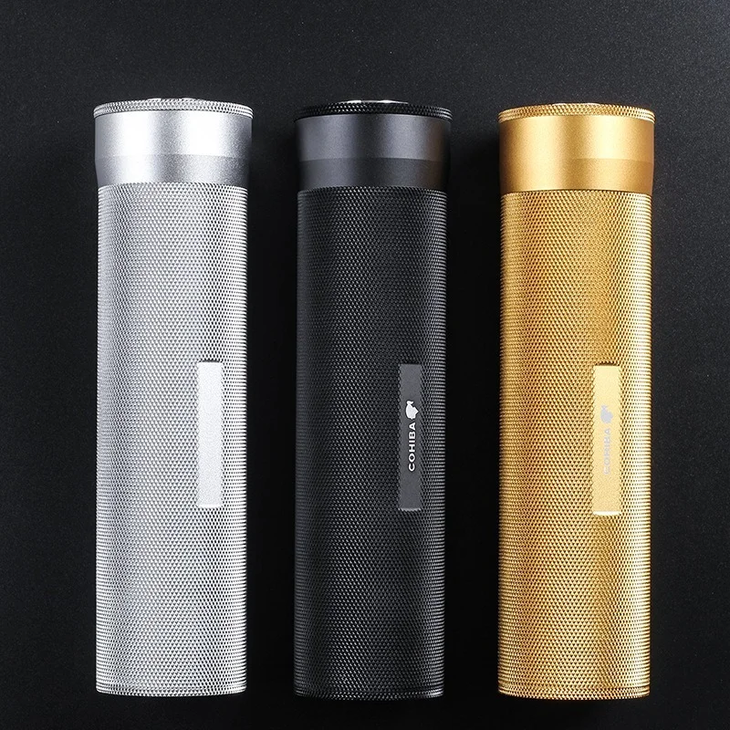 Увлажнитель для сигар COHIBA, Портативная Алюминиевая дорожная трубка для табака, аксессуары для сигар, банка для увлажнителя
Увлажнитель для сигар COHIBA, Портативная Алюминиевая дорожная трубка для табака, аксессуары для сигар, банка для увлажнителя