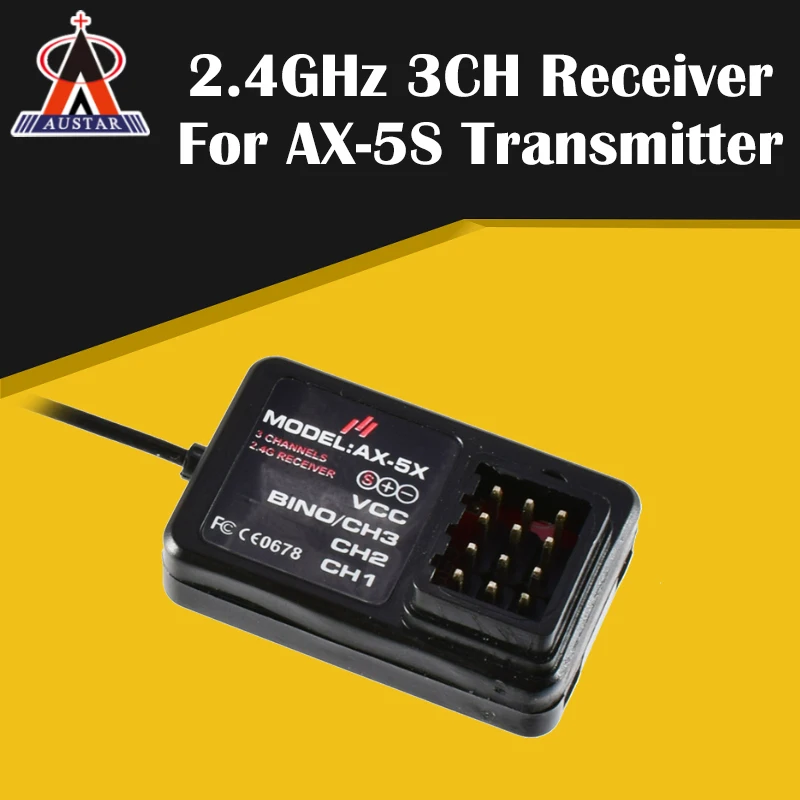 AUSTAR AX-5S 2.4GHz 3CH Receiver RC Upgrade Space Parts RC Car Boat AUSTAR AX5-S Transmitter for TRX4 Axial SCX10 D90 RC Car
AUSTAR AX-5S 2.4GHz 3CH Receiver RC Upgrade Space Parts RC Car Boat AUSTAR AX5-S Transmitter for TRX4 Axial SCX10 D90 RC Car