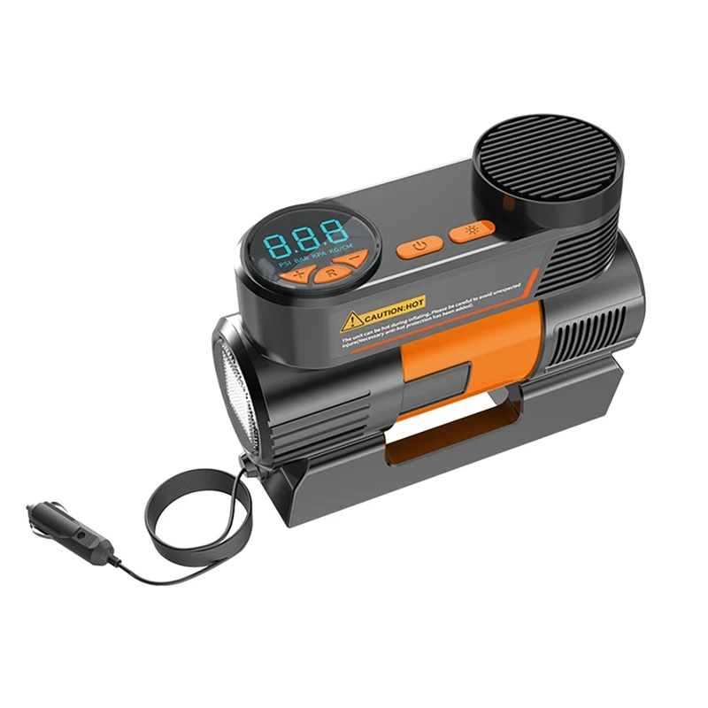 Tire Inflator 12V 150 PSI Portable Air Compressor with Digital Pressure Gauge LED Light for Car Motorcycles Bikes
Tire Inflator 12V 150 PSI Portable Air Compressor with Digital Pressure Gauge LED Light for Car Motorcycles Bikes