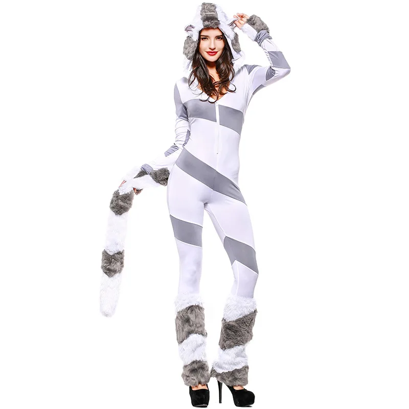 Halloween Cosplay Costume Striped Jumpsuit Polar Bear Shape Costume Game Uniform Suit Stage Costume
Halloween Cosplay Costume Striped Jumpsuit Polar Bear Shape Costume Game Uniform Suit Stage Costume