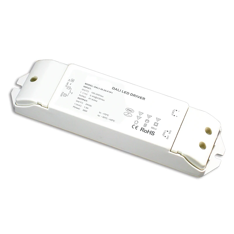 New DALI-36-24-F1P1 DALI Led Dimming Driver,AC 100V-240V Input;DC 24V 1.5A 36W Output;Push button Dimmer Power Drive
New DALI-36-24-F1P1 DALI Led Dimming Driver,AC 100V-240V Input;DC 24V 1.5A 36W Output;Push button Dimmer Power Drive