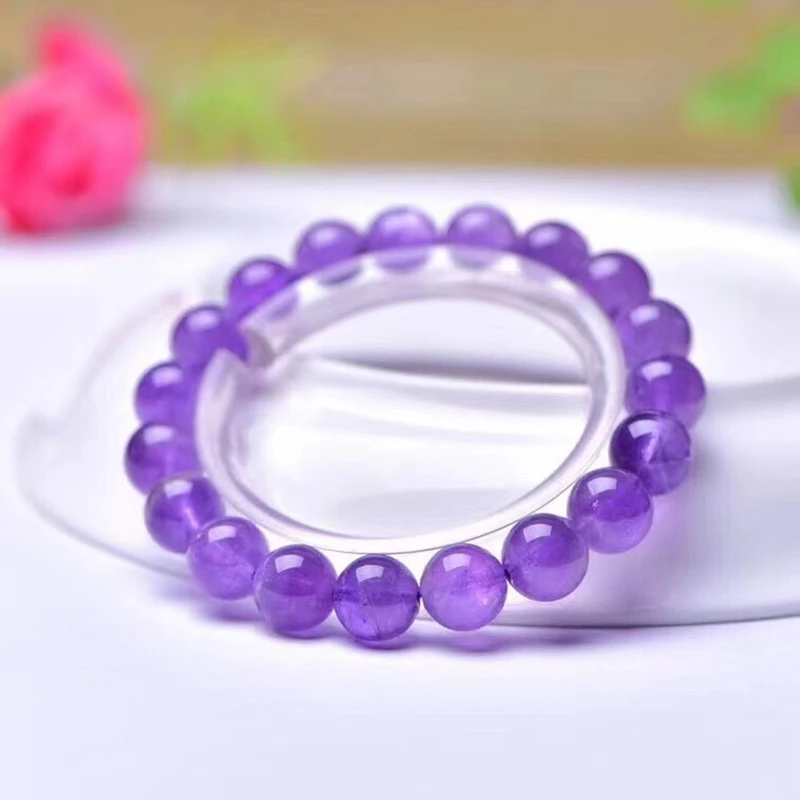 Lavender Purple Crystal Bead Bracelet Enhance Personal Luck and Enhance Memory Approximately 10m 26g In Weight All-match
Lavender Purple Crystal Bead Bracelet Enhance Personal Luck and Enhance Memory Approximately 10m 26g In Weight All-match