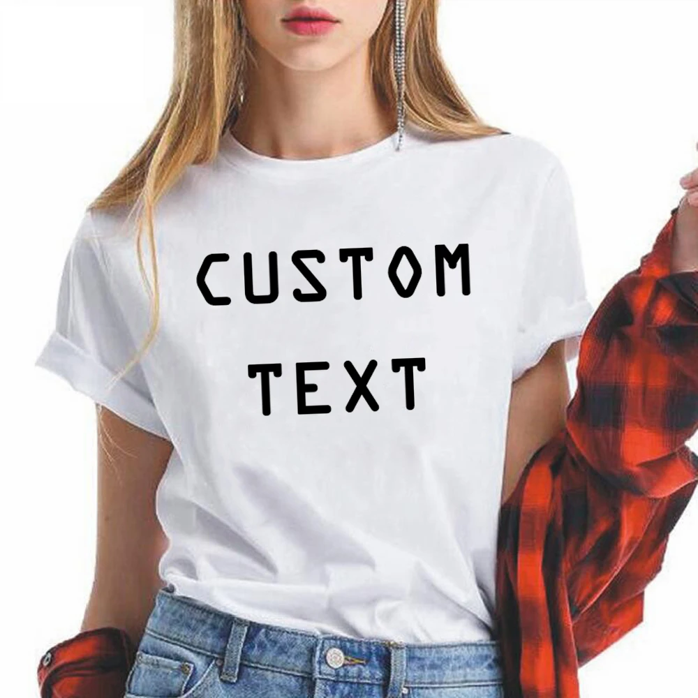 Personality CUSTOM TEXT T-shirts Vogue Cozy Exquisite Tee Spring Summer Customized Versatile Clothes DIY Print Logo Brand Tshirt
Personality CUSTOM TEXT T-shirts Vogue Cozy Exquisite Tee Spring Summer Customized Versatile Clothes DIY Print Logo Brand Tshirt