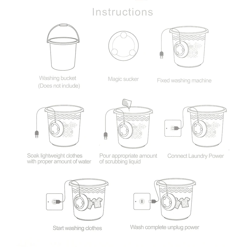 Portable Mini Washing Machine Easy Operation Personal Rotating Turbine Washer Suitable for Travel Home Business Trip 
Portable Mini Washing Machine Easy Operation Personal Rotating Turbine Washer Suitable for Travel Home Business Trip