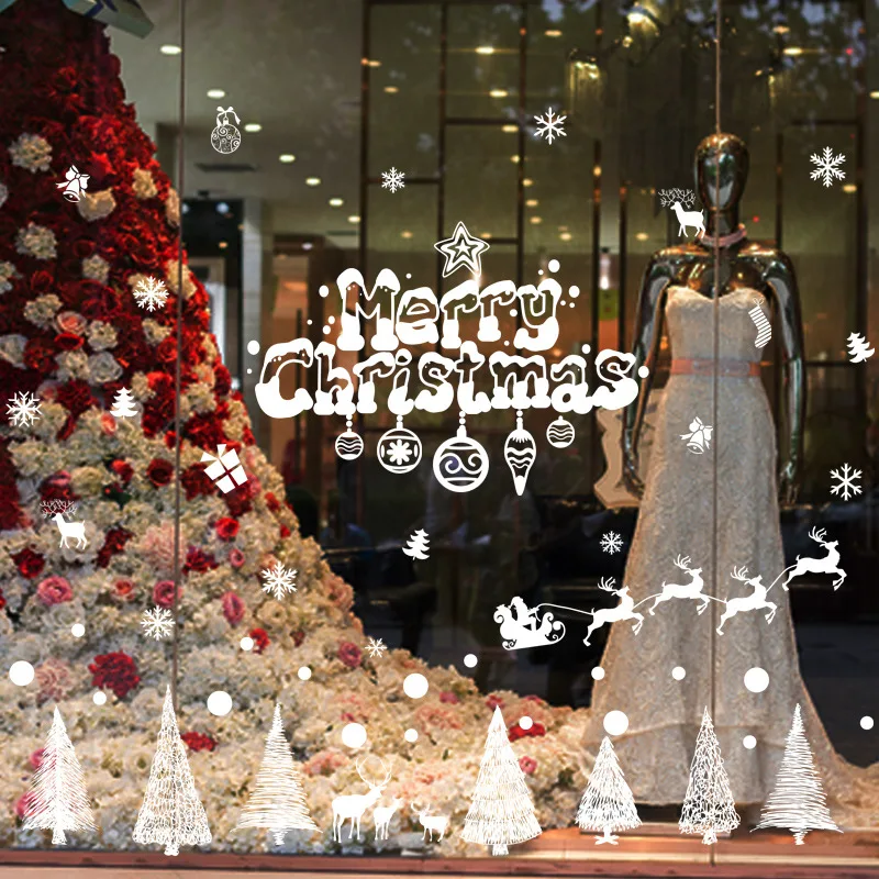 Christmas Decoration Removable Wall Sticker PVC Hyaloid Membrane Spike Print
Christmas Decoration Removable Wall Sticker PVC Hyaloid Membrane Spike Print