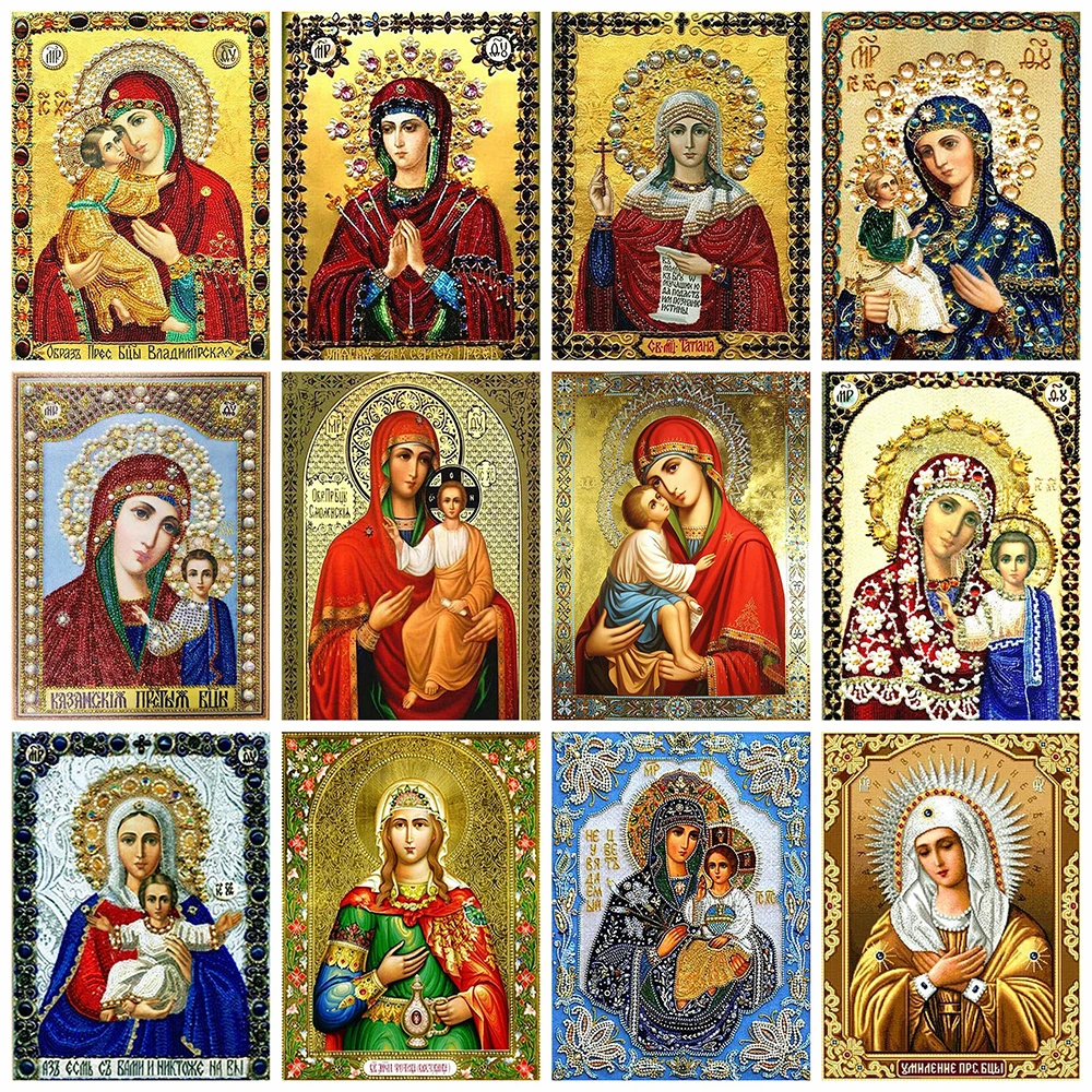 HUACAN Diamond Painting 5d Religious Full Square Drill Diamond Mosaic Cross Stitch Portrait Mosaic Needlework Home Decor
HUACAN Diamond Painting 5d Religious Full Square Drill Diamond Mosaic Cross Stitch Portrait Mosaic Needlework Home Decor