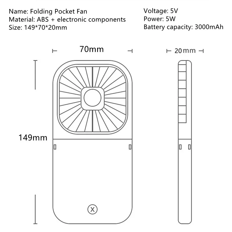 Hanging Neck Fans Mini Portable Folding USB Small Fan Mute Power Bank Portable Handheld Desktop Multi Function Charge Fan
Hanging Neck Fans Mini Portable Folding USB Small Fan Mute Power Bank Portable Handheld Desktop Multi Function Charge Fan