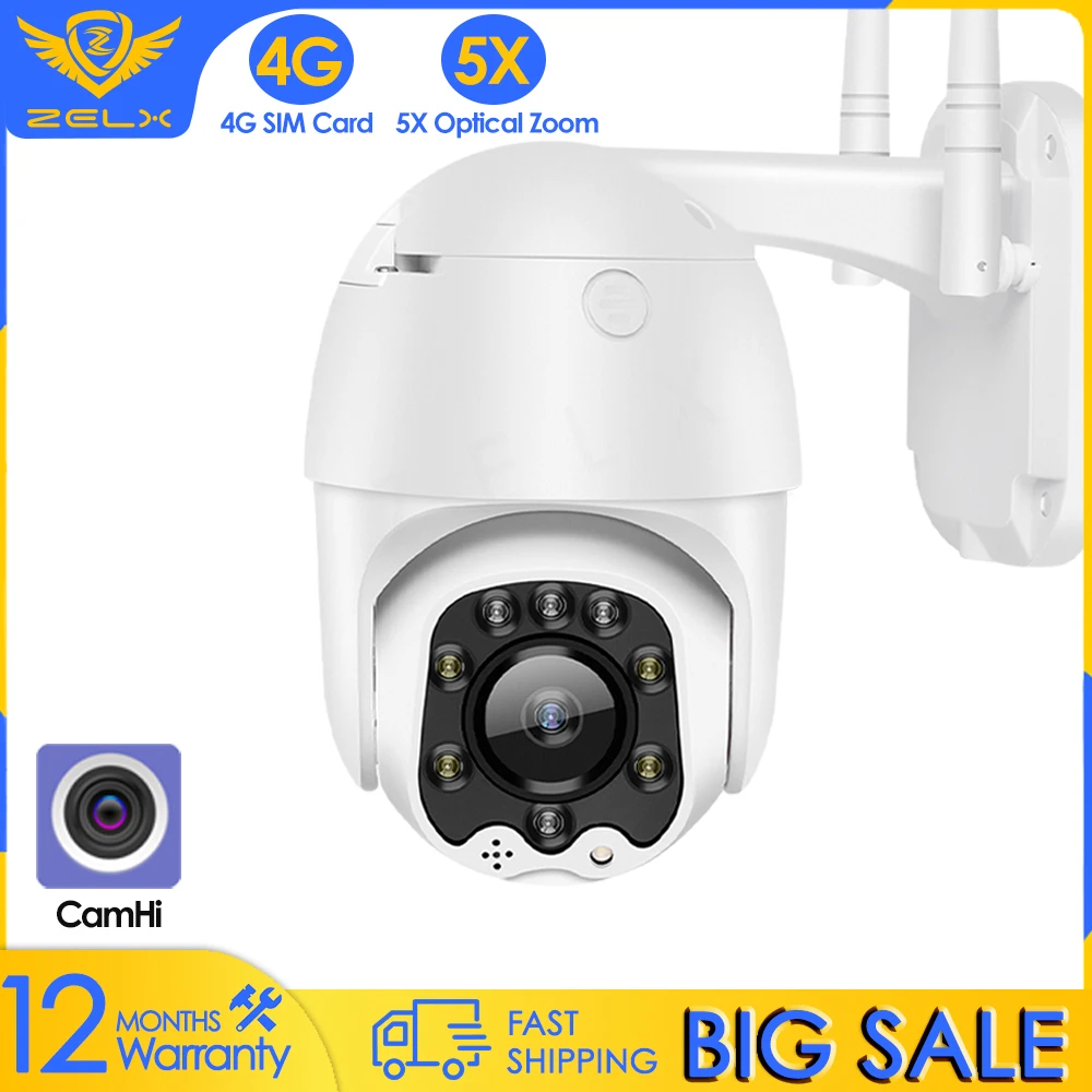 Камера Наружного видеонаблюдения CamHi с поддержкой 4G и Sim-карты, 1080P, HD, PTZ, скоростная купольная камера видеонаблюдения с 5-кратным оптическим ...
Камера Наружного видеонаблюдения CamHi с поддержкой 4G и Sim-карты, 1080P, HD, PTZ, скоростная купольная камера видеонаблюдения с 5-кратным оптическим ...