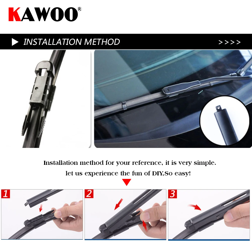 KAWOO 2pcs Car Wiper Blade 24+16" For Nissan Qashqai, (2007-) Auto Soft Rubber Windcreen Wipers Blades Car Accessories Styling
KAWOO 2pcs Car Wiper Blade 24+16" For Nissan Qashqai, (2007-) Auto Soft Rubber Windcreen Wipers Blades Car Accessories Styling